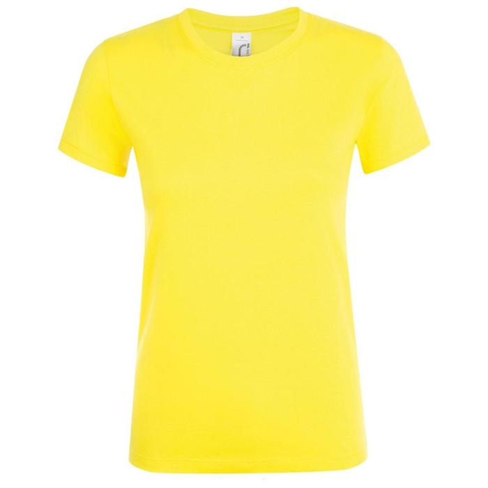фото Футболка женская regent women, размер m, цвет лимонно-желтый sol's