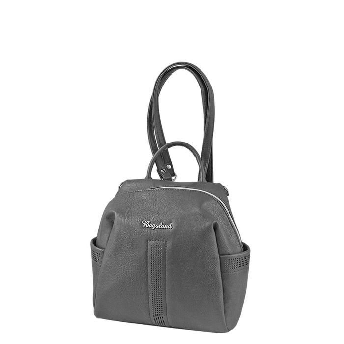 фото Сумка-рюкзак иск.кожа, молния,цвет серый bagsland