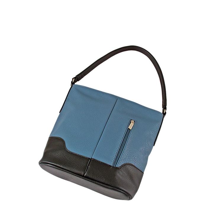 

Сумка женская иск.кожа, молния,цвет синий