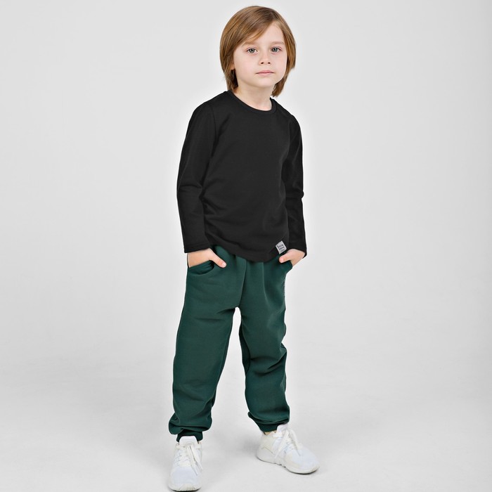 фото Брюки для мальчика «basic», рост 104 см, цвет зелёный bossa nova