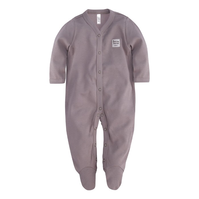 

Комбинезон с закрытыми ножками «Basic», рост 68 см, цвет кофейный