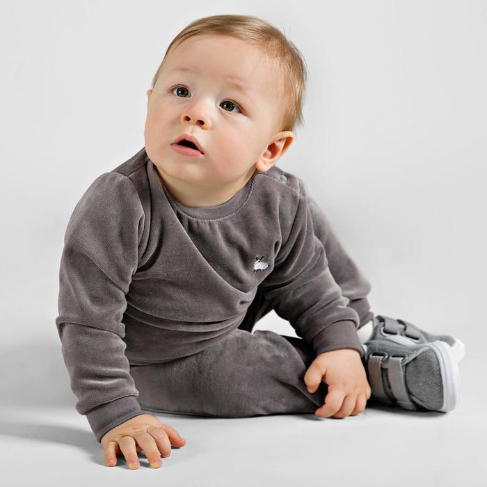 фото Комплект детский: свитшот и брюки «пушок», рост 68 см, цвет графитовый bossa nova