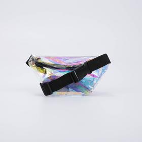 

Сумка поясная, отдел на молнии, цвет перламутровый, «Единорог»