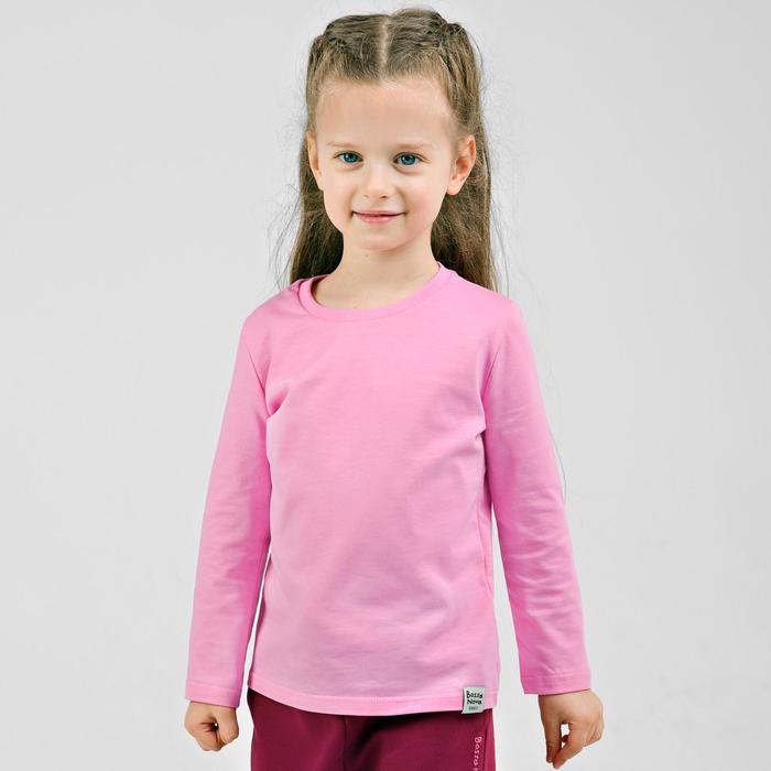 фото Лонгслив для девочки «basic», рост 104 см, цвет розовый bossa nova