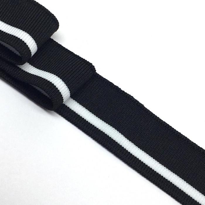 Подвяз, размер 3x80 см, цвет чёрный, белая полоска