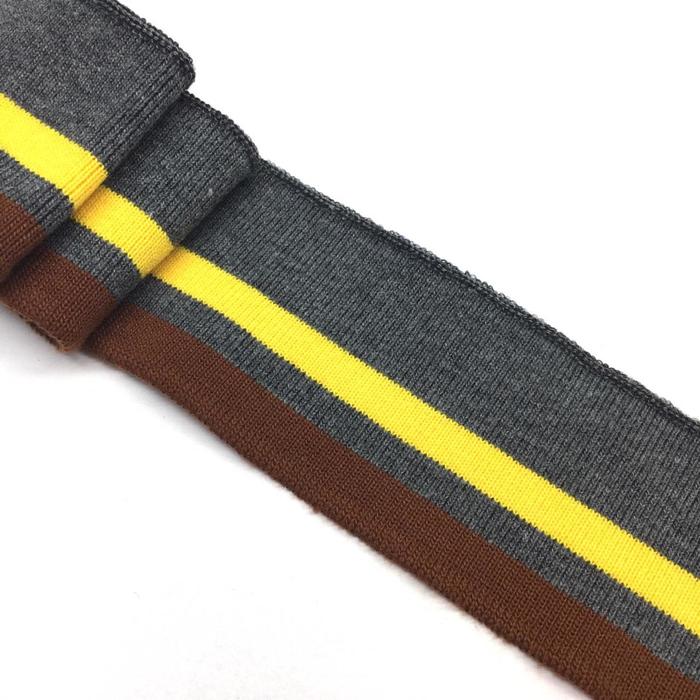 Подвяз, размер 5x80 см, цвет серый, коричневый, желтый
