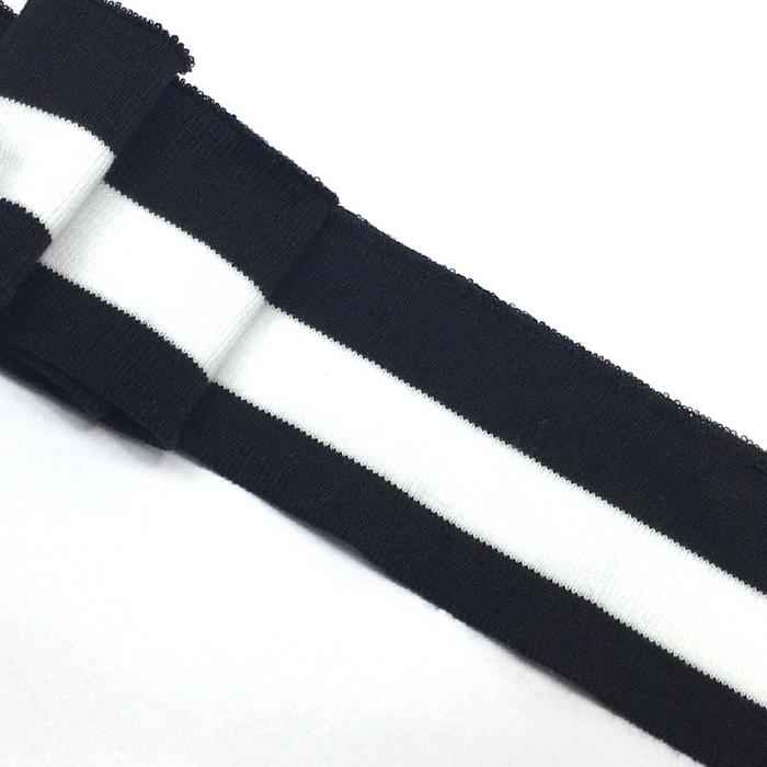 Подвяз, размер 6x80 см, цвет черно-белый