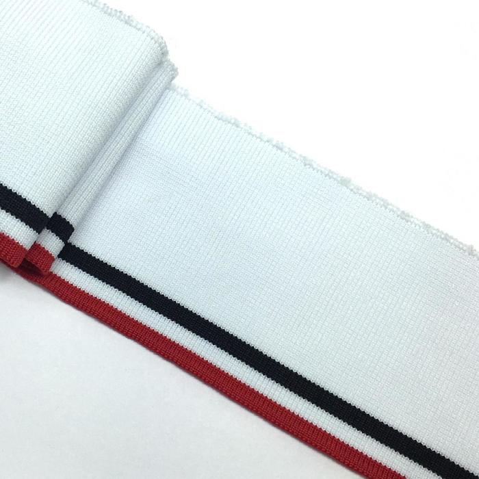 Подвяз, размер 8x80 см, цвет белый, красный, чёрные полоски
