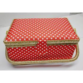 

Шкатулка для рукоделия «Needlewomen», размер 27,5x17x14,5 см, цвет красный