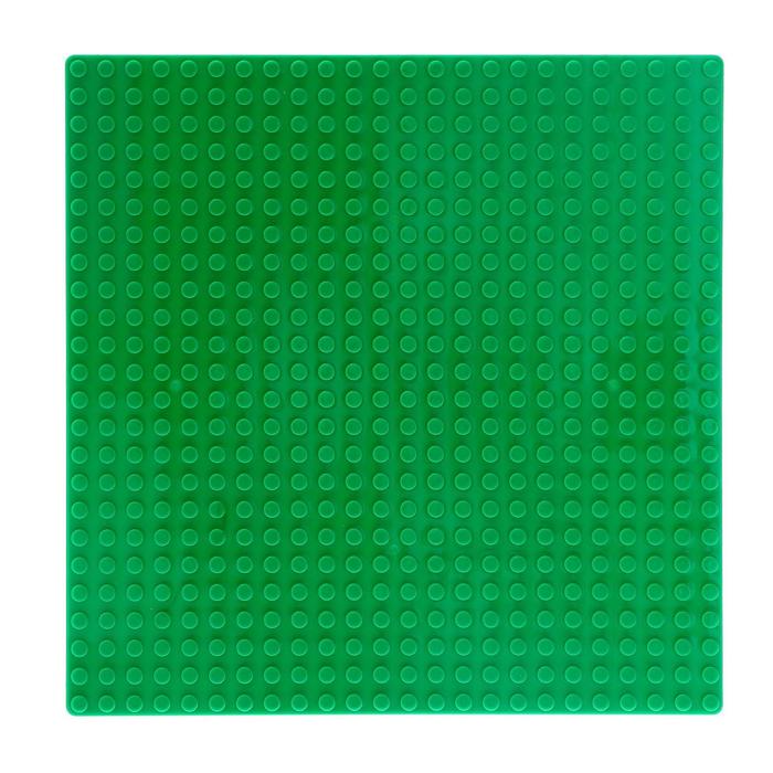 фото Пластина основание для конструктора 19,5×19,5, цвет зелёный