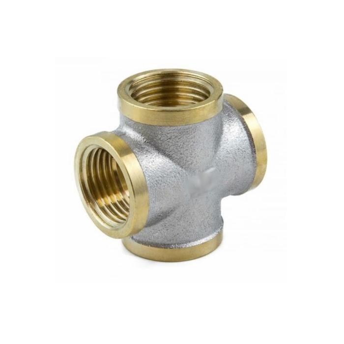 

Крестовина Aquasfera 9011-02, 3/4", внутренняя резьба, никелированная латунь
