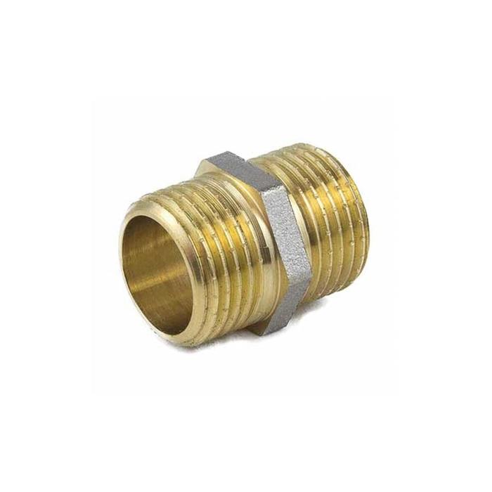 

Ниппель Aquasfera 9022-04, 1 1/4", наружная резьба, никелированная латунь