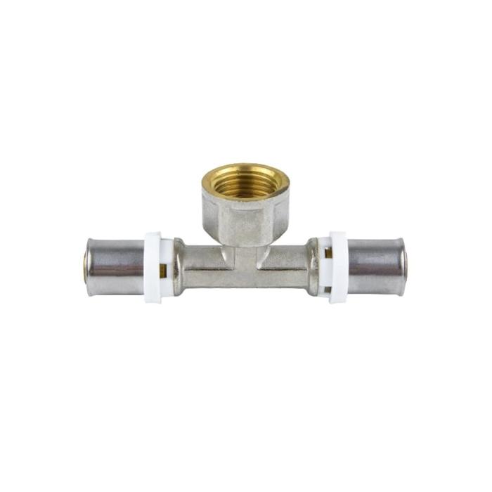 

Тройник-пресс Aquasfera 8011-04, 26 мм х 1/2" х 26 мм, внутренняя резьба, латунь