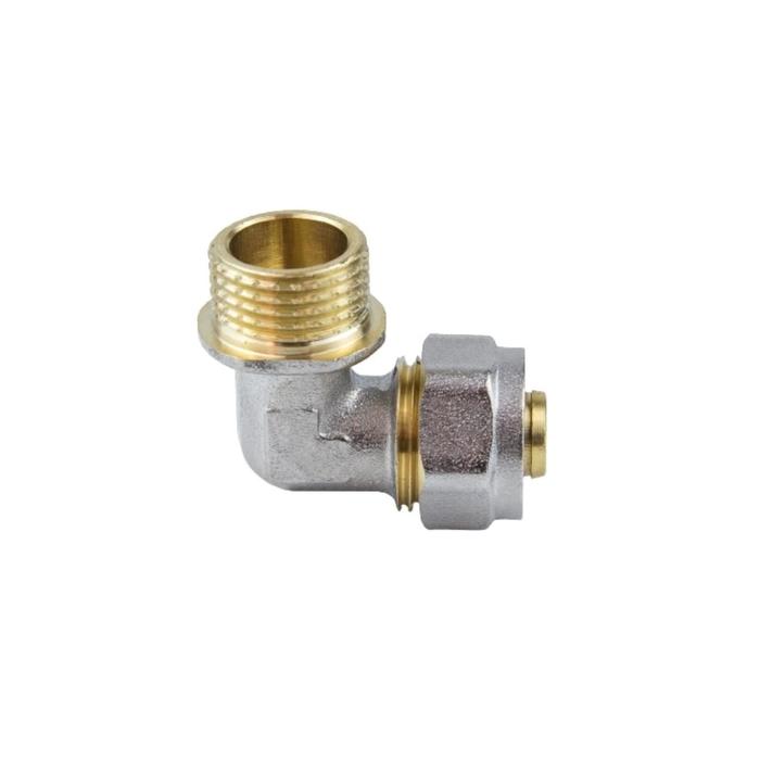 

Угольник Aquasfera 7006-05, обжимной, 26 мм х 3/4" х 90°, наружная резьба, латунь