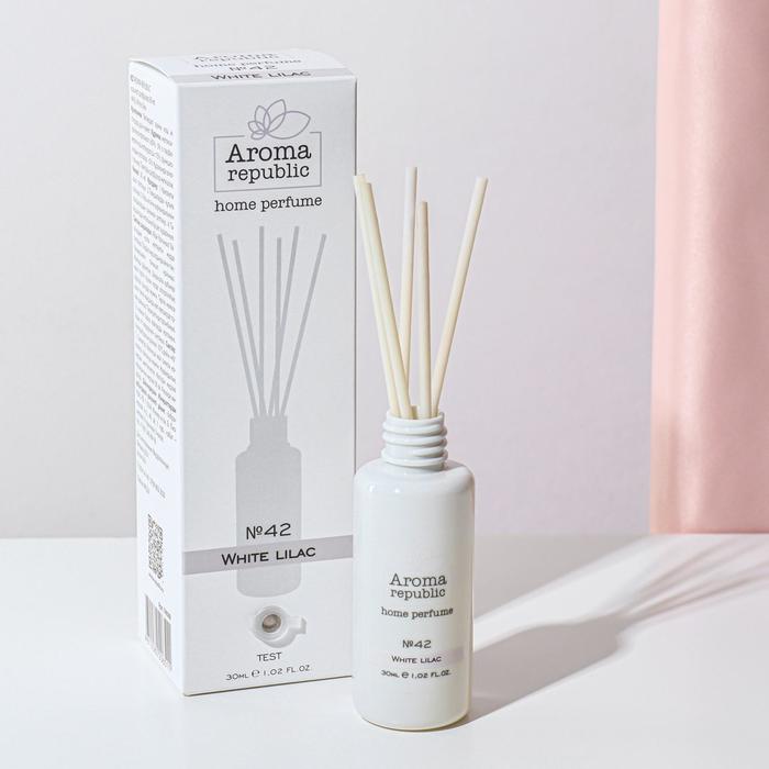 

Диффузор ароматический AROMA REPUBLIC, 30 мл, "White lilac", лаванда и жаcмин
