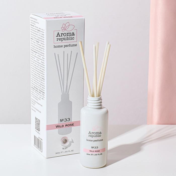 

Диффузор ароматический AROMA REPUBLIC, 30 мл, "Wild rose", дикая роза и ландыш