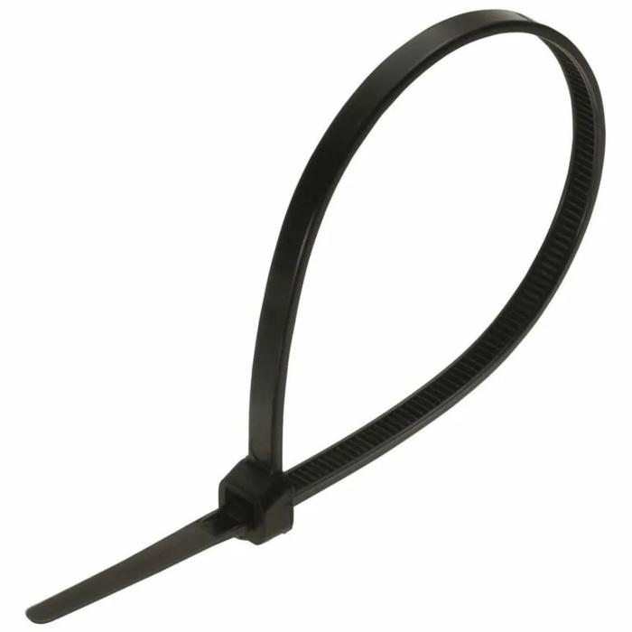 Хомут-стяжка кабельная нейлоновая PROconnect 200 x2.5 мм, черная, упаковка 100 шт.