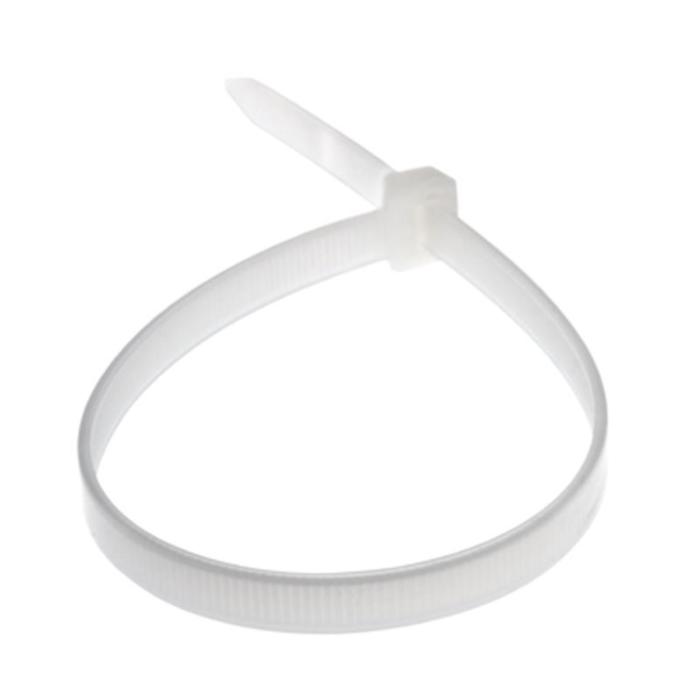 Хомут-стяжкa нейлоновая с тройным замком REXANT 300x3.6 мм, белая, упаковка 100 шт.
