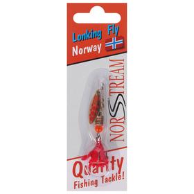 

Блесна вращающаяся Lonking Fly №0, 3,5 г, цвет gold red dots/red tail