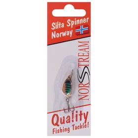 

Блесна вращающаяся Silta Spinner №0, 2 г, цвет gold black/green