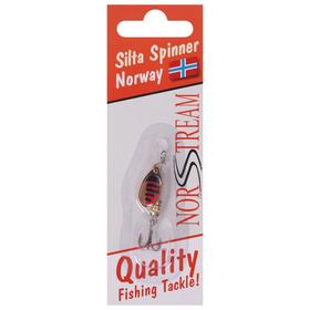 

Блесна вращающаяся Silta Spinner №0, 2 г, цвет gold black/red