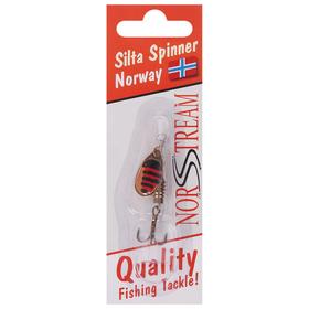 

Блесна вращающаяся Silta Spinner №1, 3 г, цвет gold black/red