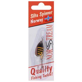 

Блесна вращающаяся Silta Spinner №2, 5 г, цвет silver black/yellow