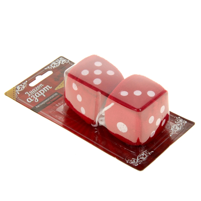 Ароматизатор подвесной "Кости", красный, клубника