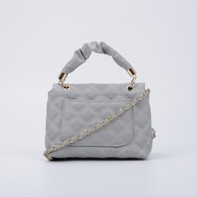 

Мессенджер, отдел на клапане, длинный ремень, стёганый, цвет серый