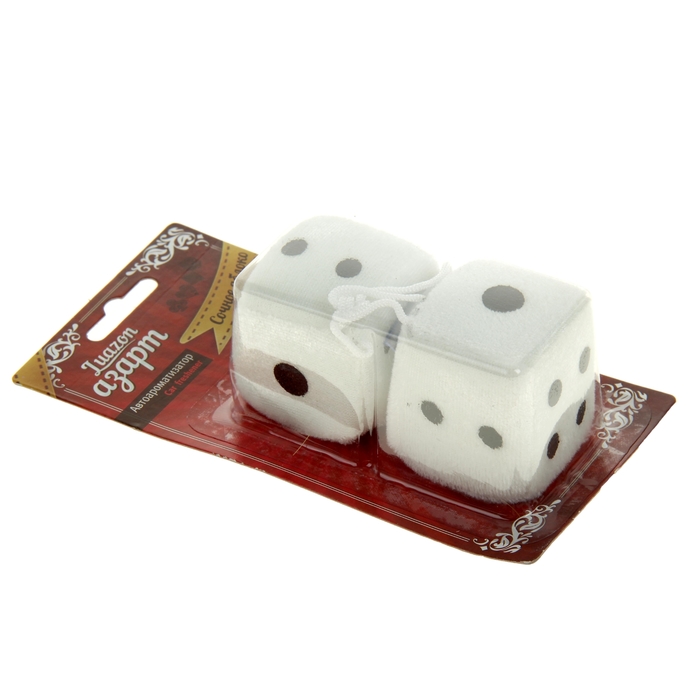 Ароматизатор подвесной "Кости", белый, яблоко