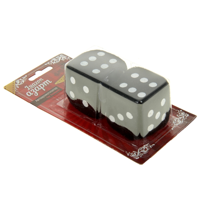 Ароматизатор подвесной "Кости", черный, лимон