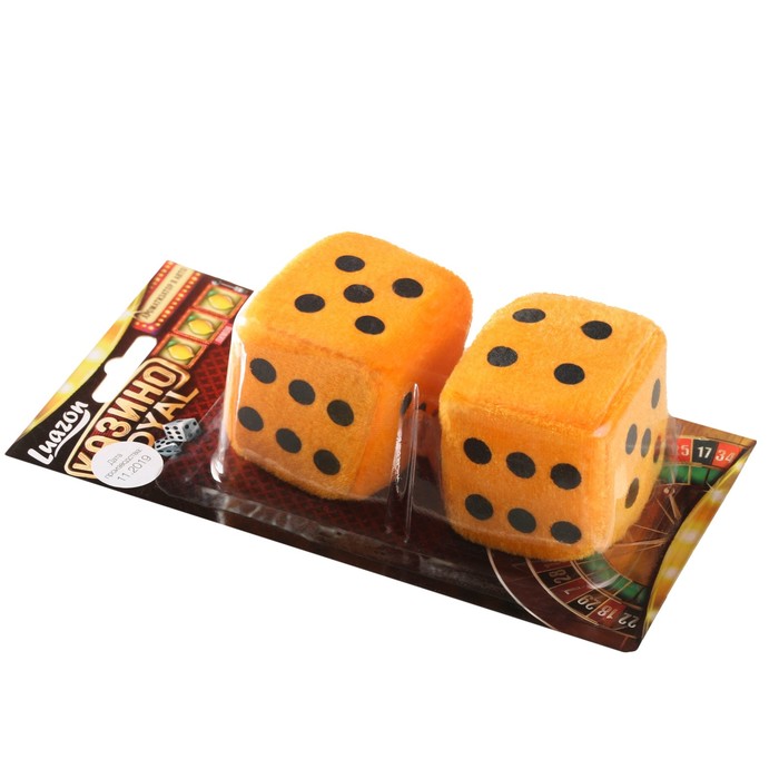 Ароматизатор подвесной "Кости", оранжевый, лимон