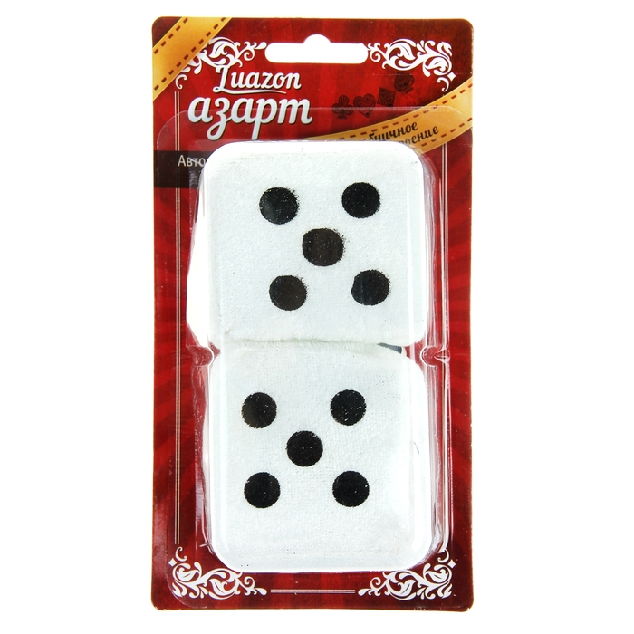 Ароматизатор подвесной "Кости", белый, клубника