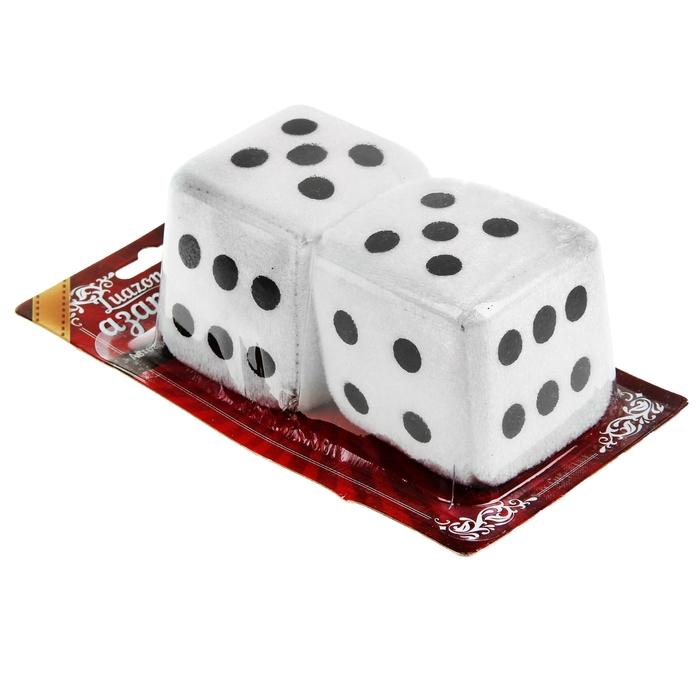 Ароматизатор подвесной "Кости", белый, клубника