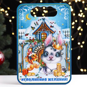 

Доска разделочная "Год Кролика. Исполнения желаний!", ламинация, дерево, 19х27,7 см