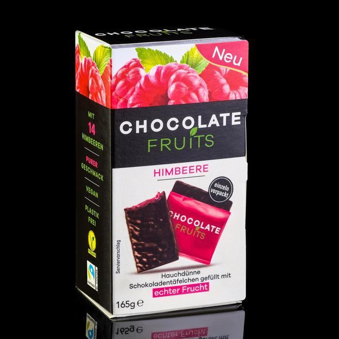 

Шоколад в пластинках Chocolate Fruits Himbeere с малиновой начинкой, 165 г