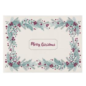 

Новогодняя салфетка на стол Merry Christmas ПВХ, 40х29 см