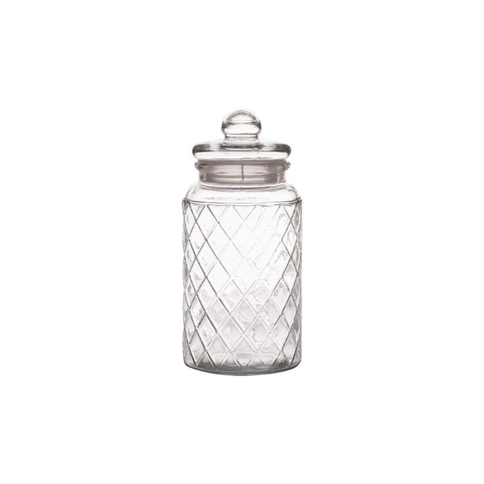 Банка для сыпучих продуктов «Решётка», 1.3 л