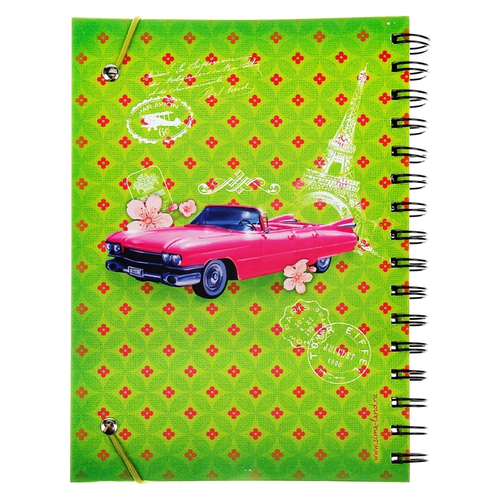 Ежедневник на гребне "Мои любимые занятия", твёрдая обложка, А5, 96 листов