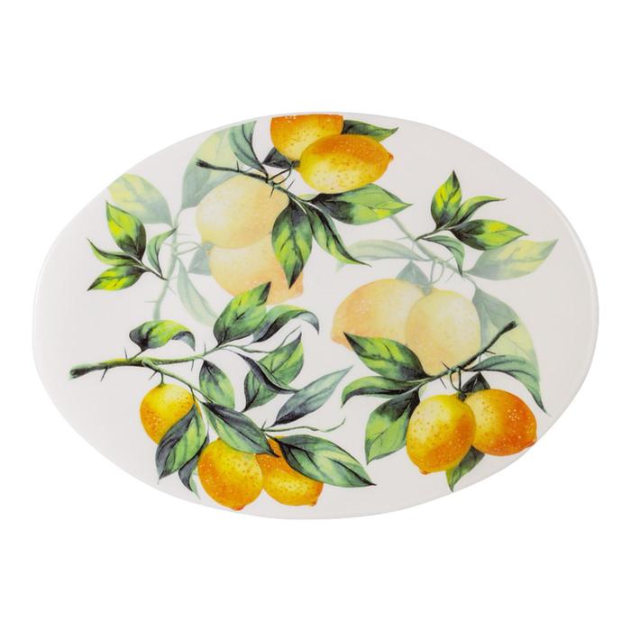 Блюдо овальное «Лимоны», 39×28 см