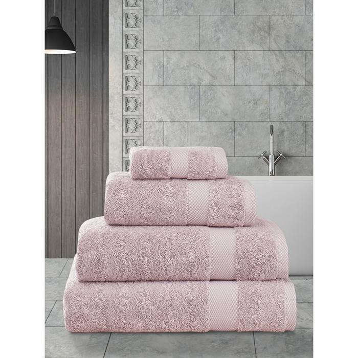 Полотенце махровое Arel, размер 30x50 см, цвет грязно-розовый