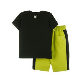 

Костюм для мальчика, рост 134 см, цвет чёрно-фисташковый