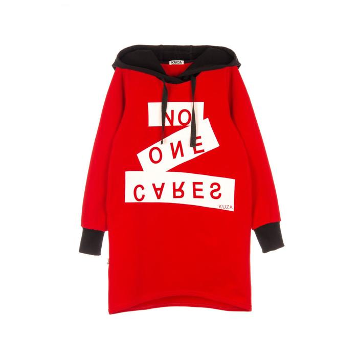 Платье для девочки, рост 134 см, цвет красный