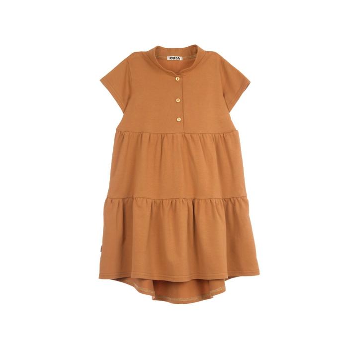 Платье для девочки, рост 152-158 см, цвет кэмел