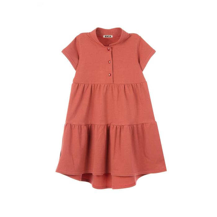 Платье для девочки, рост 140-146 см, цвет пыльный кедр