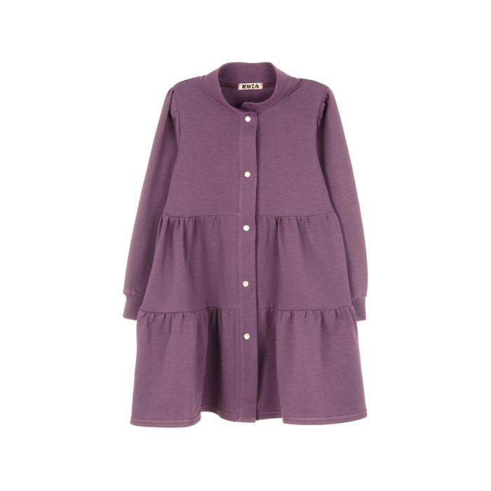 Платье для девочки, рост 140-146 см, цвет фиолетовый