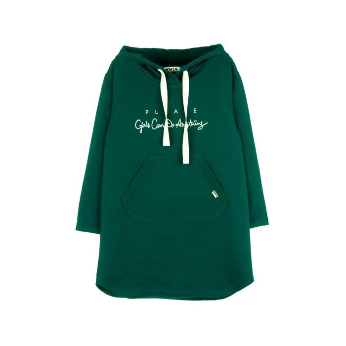 Платье для девочки, рост 104-110 см, цвет ель