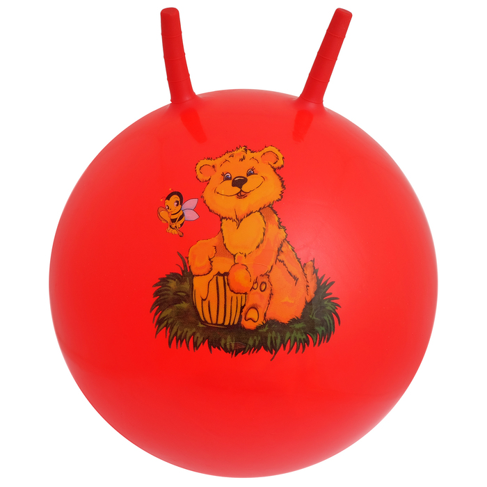 Мяч-попрыгун с рожками "Девчонки и Мальчишки" массажный, d=65 см, 600 гр, МИКС