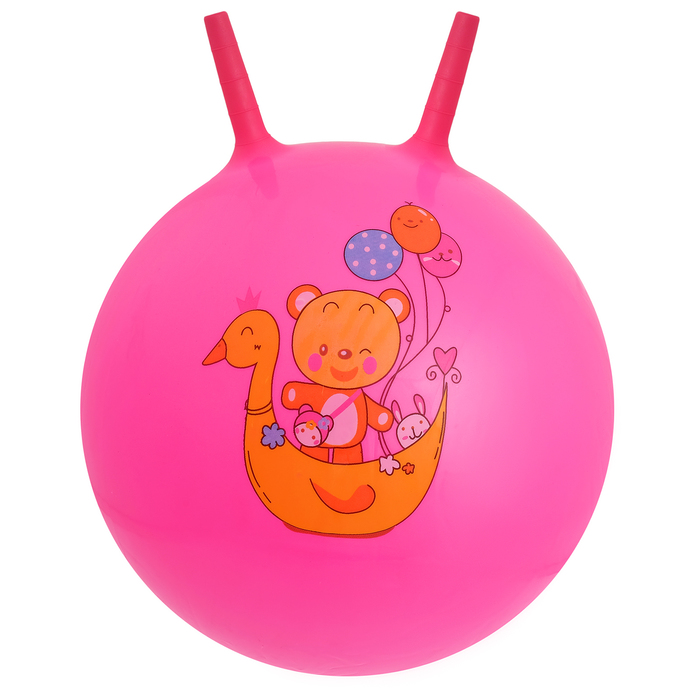 Мяч-попрыгун с рожками "Девчонки и Мальчишки" массажный, d=65 см, 600 гр, МИКС