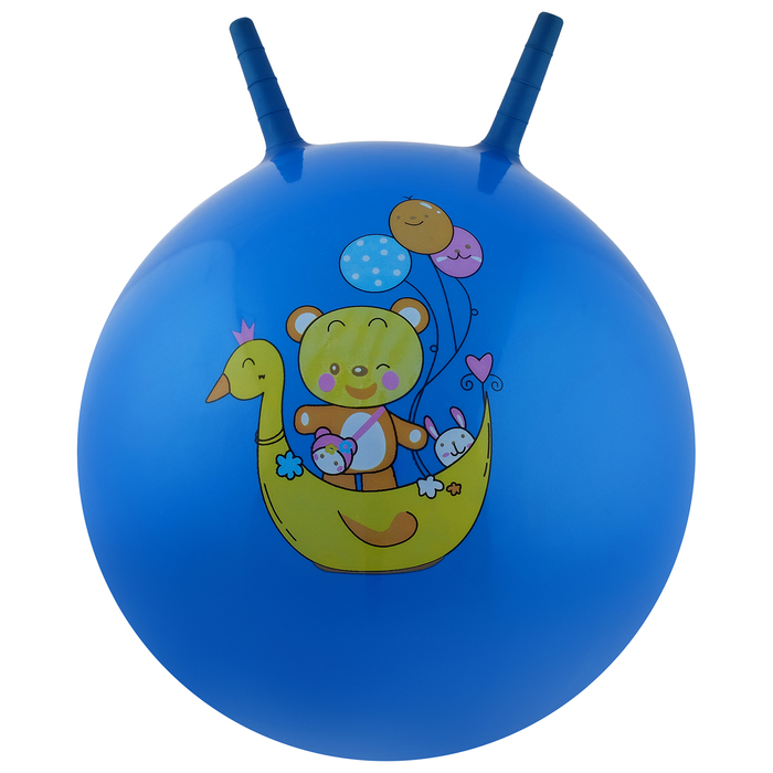 Мяч-попрыгун с рожками "Девчонки и Мальчишки" массажный, d=65 см, 600 гр, МИКС